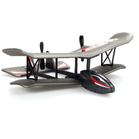 Flybotic Bi-Wing Evo aircraft, with double wing