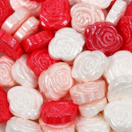 Sprinking confectionery "flowers": pink, red, 25 g.-2