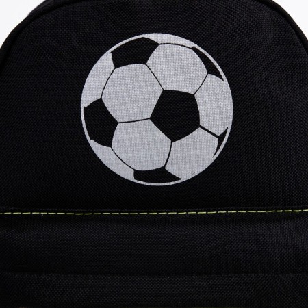 School textile backpack with a pocket "Ball", a reflector. Elements, 27x23 x 10 cm-3