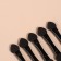 Set of applicators for shadows, 5 pcs, 4.3 cm, bilateral, black color