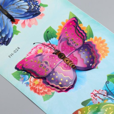 Plastic Plastic "Butterfly" mix 39.5x12 cm-6