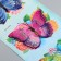 Plastic Plastic "Butterfly" mix 39.5x12 cm