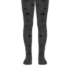 Pantyhose children's cotton CONTE KIDS TIP-Top, height 150-152 cm, dark gray color