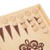 Backgammon "turns", wooden board 60 x 60 cm, with a field for playing checkers