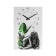 Carty clock is wall-mounted, interior "girl", 40 x 60 cm, on canvas, silent