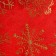 New Year's cap "Golden Snowflakes" 39x27 cm, red