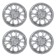 Wheel caps R14 "pilot" silver, set 4 pcs
