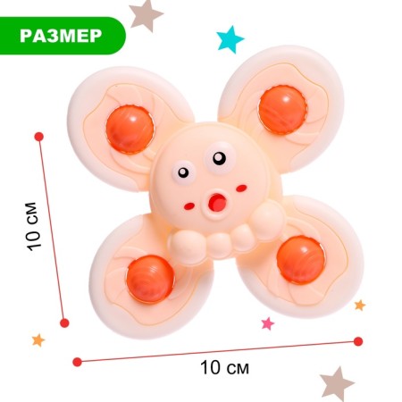 Spinner for the bathroom "Octopus", on the suction cup-1