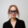 Sunscreen glasses, UV 375, Linza 4.4 x 5.5 cm, width 14.7 cm, pipe 14.2 cm, blue