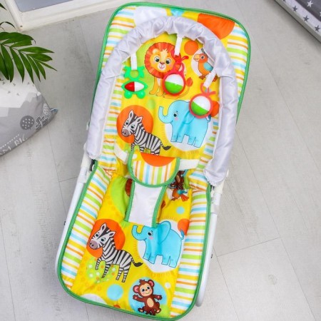 Shakelong - a rocking chair for newborns "Africa", game arc, toys mix-5