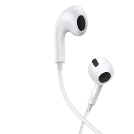Headphones Baseus H17, inserts, wired, jack 3.5 mm, white-4