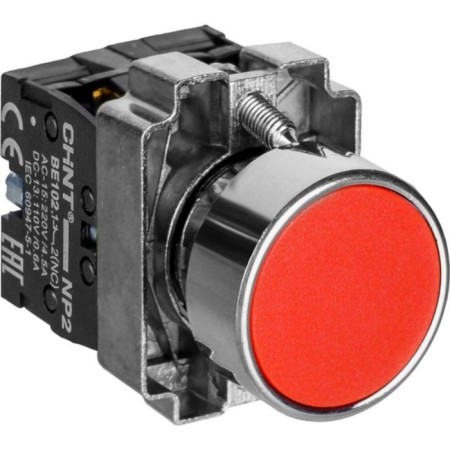 CHINT 573764 NP2-BA45 control button, without backlighting, IP40, red color