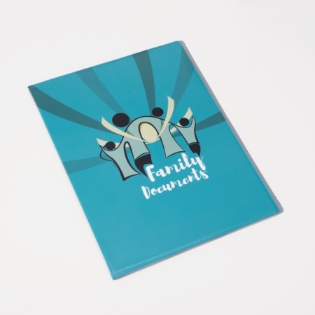 Folder for documents, 1 set, turquoise color