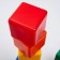 Set of colored cubes, 9 pieces 6 x 6 cm