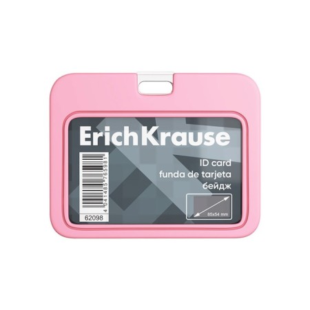Horizontal badge 85 x 54 mm, erichkrause silicone case, silicone tape, mix-1