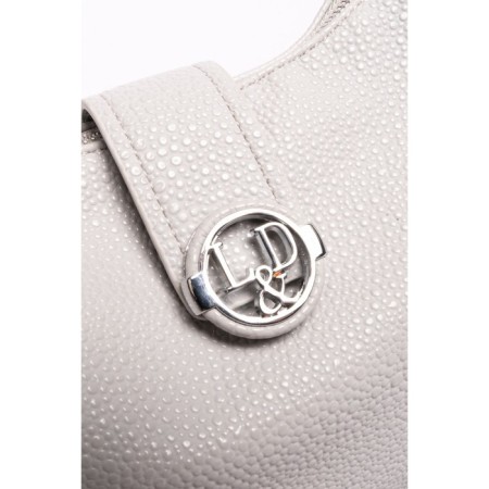 Gobo bag female, eco -leather, ludor gray, 30x10x19 cm-3