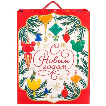 New Year. Gift package, 31x40x11.5 cm, packaging, Mickey Mouse-3