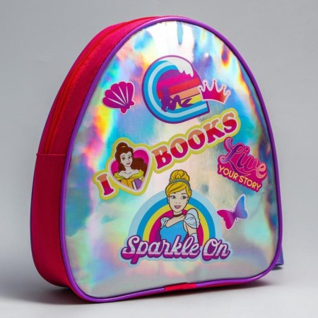 Bag on the shoulder, nursery, "I love Books" Princesses: Bel, Cinderella