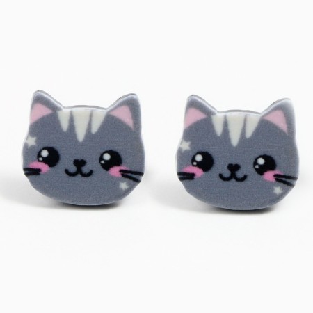 Earrings "Magic around us", 2 x 1.5 cm-5