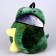 Baby plush backpack for the boy "Dinosaur", green color, 26x10x24 cm