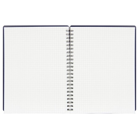 Notebook 60 sheets, in a cage, on the crest, basy, plastic cover, blue-5