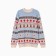 New Year. Knitted children's katan scandinavia size 32 (110-116 cm), blue