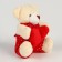 Soft toy "Bear with Heart" on the suspension, species mix