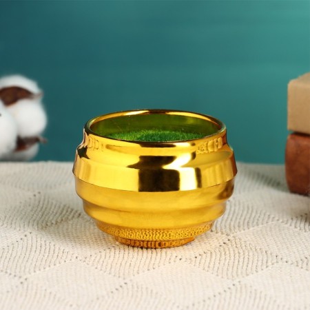 Floristic Kashpo "Oda" gold, 8x8x6cm-2