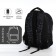 Backpack from textiles on lightning, Erich Krause, 1 pocket, black color