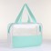 Lightning cosmetic bag, green color