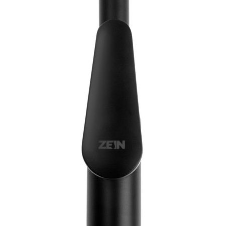Kitchen mixer Zein Z86, single -leaf, cartridge ceramics 40 mm, stainvated. Steel, black-5