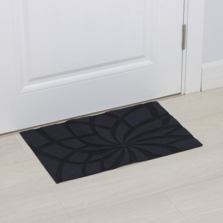 Rug giving moisture -drinking share, without edging, 38 × 58 cm, blue color-4