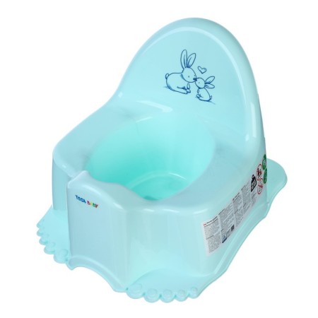 Pot children's musical "rabbits", the color of a delicate-turquoise