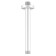 Built-in upper outline for the shower Wasserkraft A233, brass, white Soft-Touch