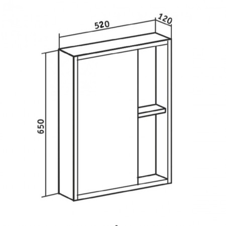 Wardrobe-mirror "Eco 52" without backlighting-4