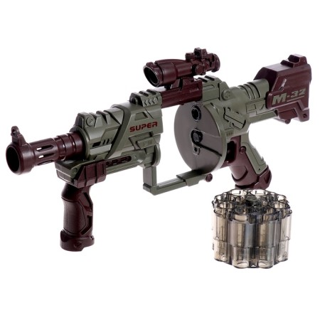 Blaster "M32", shoots soft bullets-5