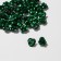 Busina "Rose", set 50 pcs., 6 mm, green color