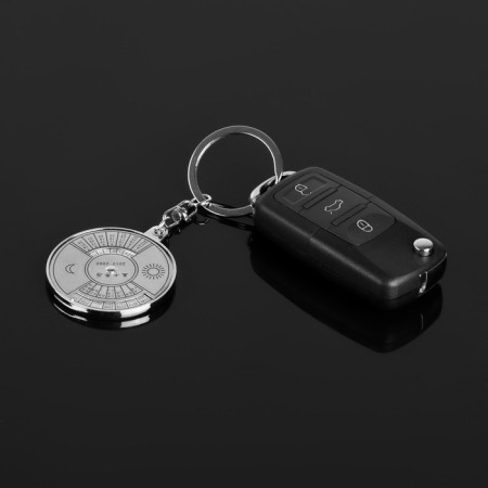 Key keychain, eternal calendar, d 4.2 cm