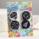 Set of candles 4 pieces "with humor", black and white, 4 × 4.4 cm