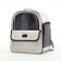 A backpack-carrier for cats and dogs, 30 x 40 x 25 cm, white