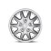 Wheel caps Autoprofi R14, PP plastic, adjusting rim, metallic, 350 mm, 4 pcs
