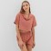 Female pajamas (shirt and shorts) KAFTAN "strip" R.48-50, coral
