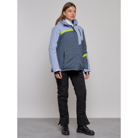 Ski jacket female winter, size 52, purple color-2
