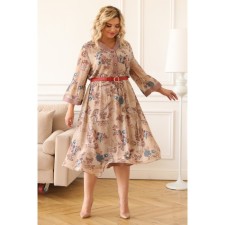 Female dress, size 50, beige color