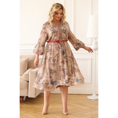 Female dress, size 50, beige color