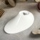 Porcelain dish, 11.5 × 7 cm, white color