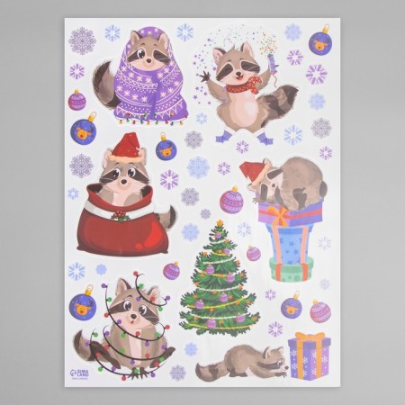 Interior color sticker "Henotics and New Year" 30x40 cm-2