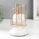Summary Metal for 1 candle "White marble with golden cracks. Stairs" 23x13x13 cm
