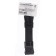 22 mm watch strap, silicone, L-22 cm, black