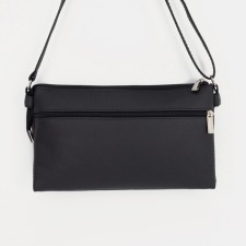 Bag Cross-Bodi with a zipper, black color